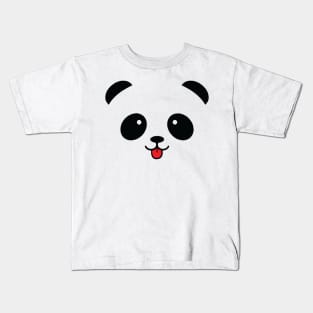 Cute Giant Panda Blep Mlem Meme Kids T-Shirt